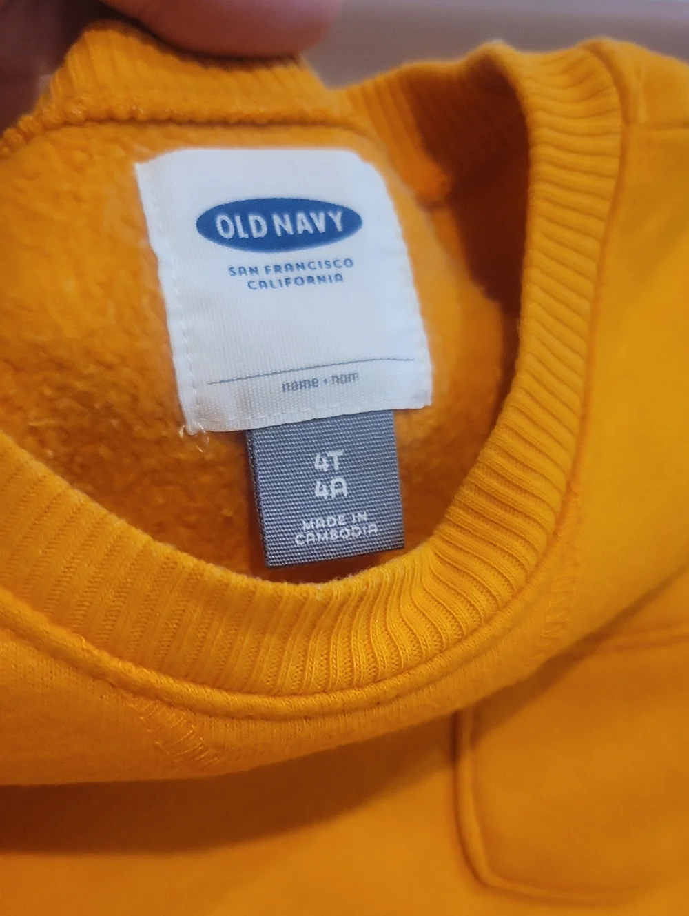 OLD NAVY Kids Sweatshirt Orange Size 4T